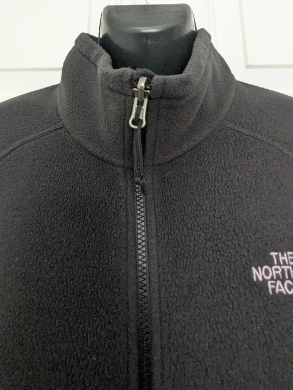 The North Face Men's TNF Black Glacier Full-Zip Fleece Jacket Size L .
